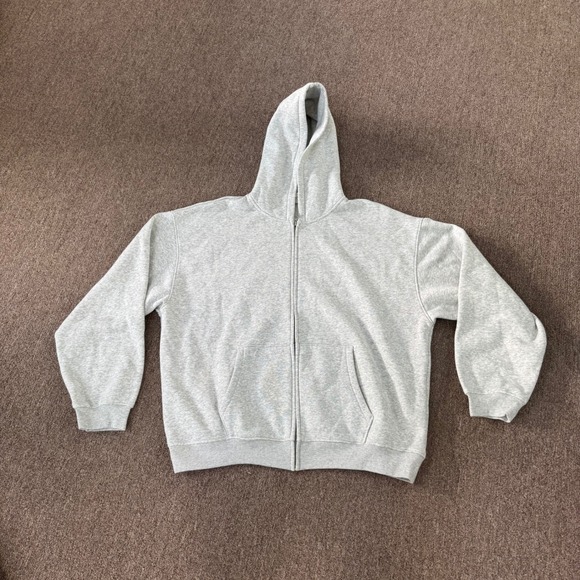 SKIMS Other - SKIMS Mens Fleece Zip Up Hoodie Light Grey Heather XL PL-ZUP-9013M